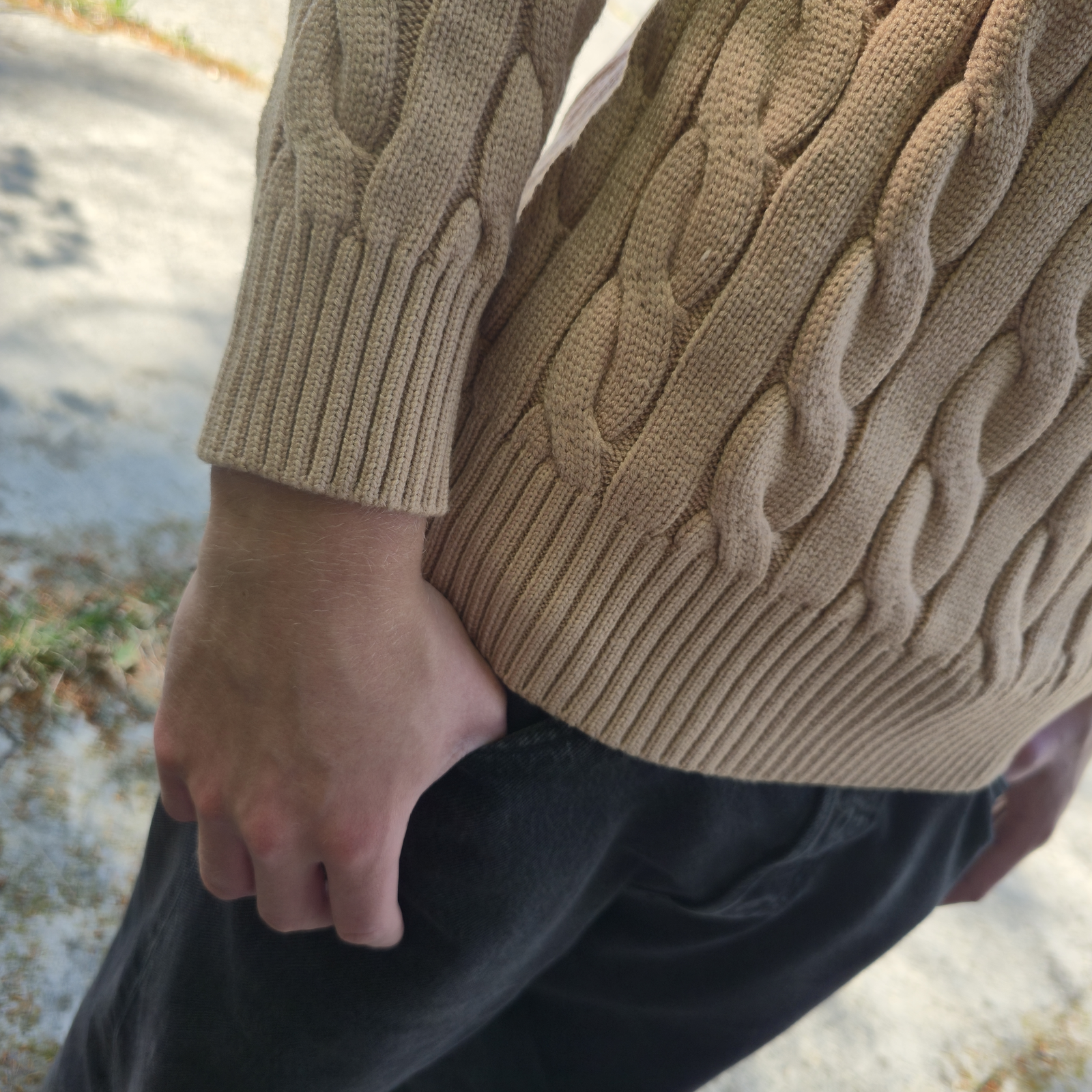 Chief Keef Brown Zip Sweater