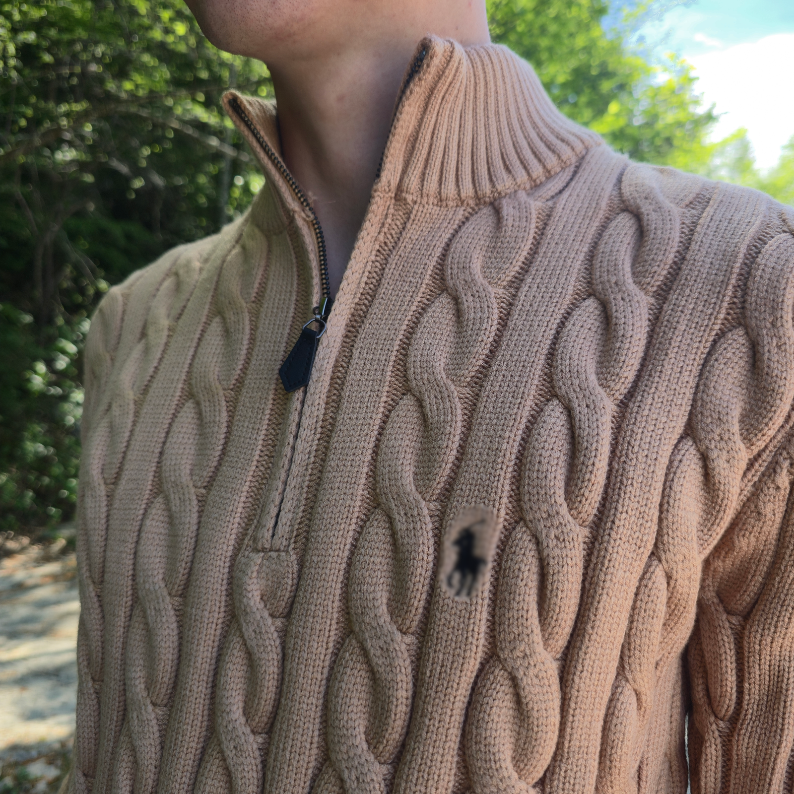 Chief Keef Brown Zip Sweater