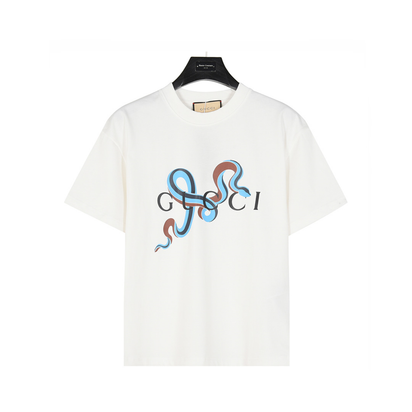 Guccy Snake Pattern White