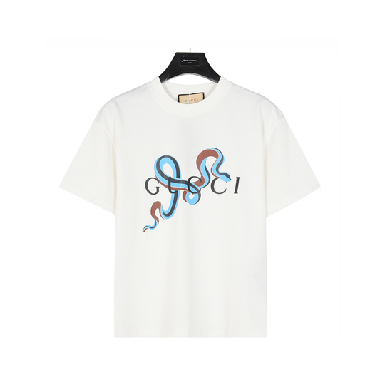 Guccy Snake Pattern White
