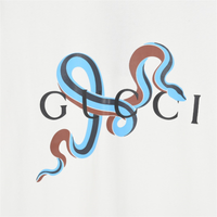 Guccy Snake Pattern White