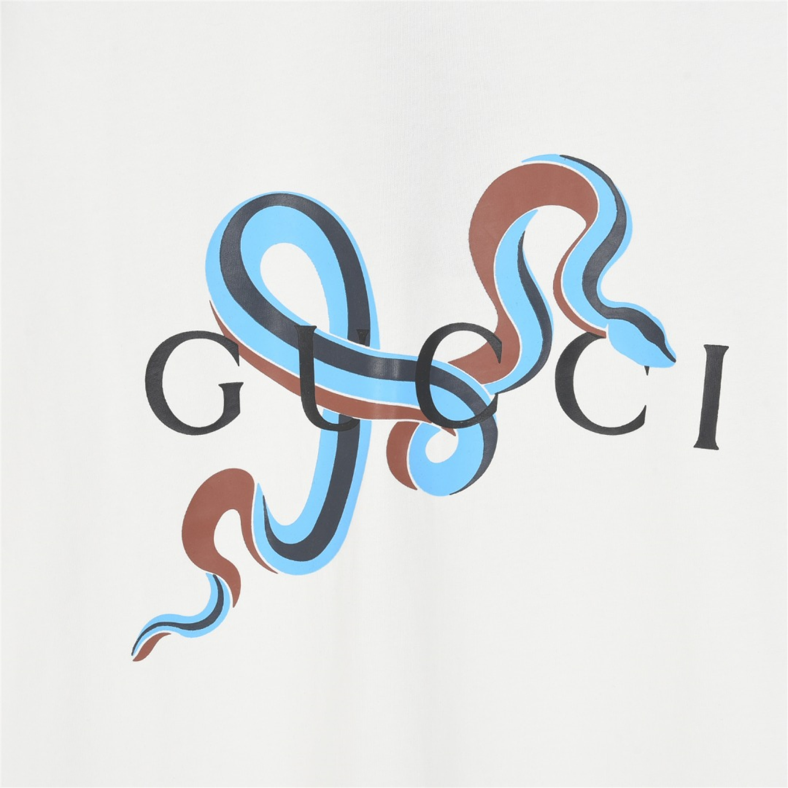 Guccy Snake Pattern White
