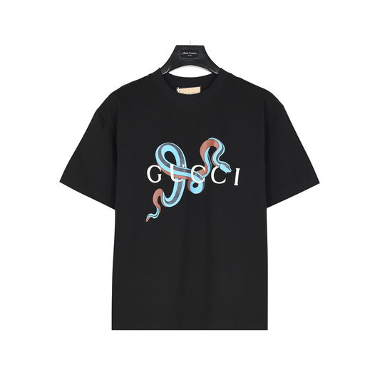 Guccy Snake Pattern Black