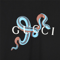 Guccy Snake Pattern Black