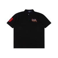 Ralpfh Lauren Horse Poloshirt Black