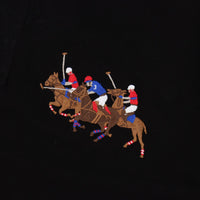 Ralpfh Lauren Horse Poloshirt Black