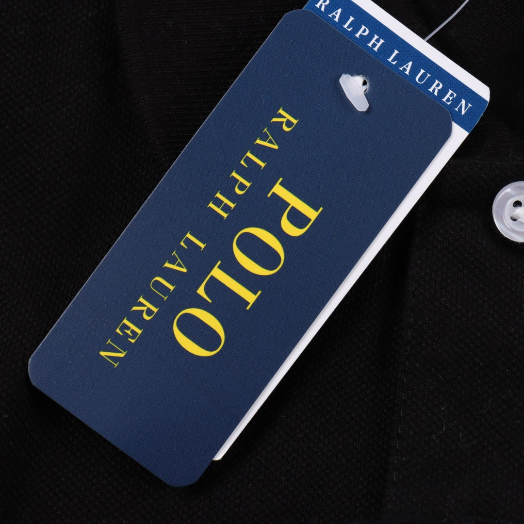 Ralpfh Lauren Horse Poloshirt Black