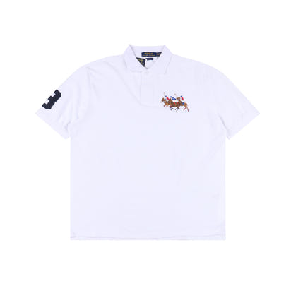 Ralpfh Lauren Horse Poloshirt White