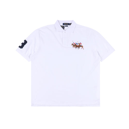 Ralpfh Lauren Horse Poloshirt White