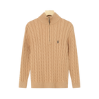 Chief Keef Brown Zip Sweater
