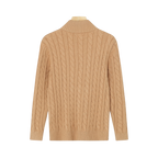 Chief Keef Brown Zip Sweater