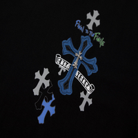 Krome Hearts Cashmere Cross Black