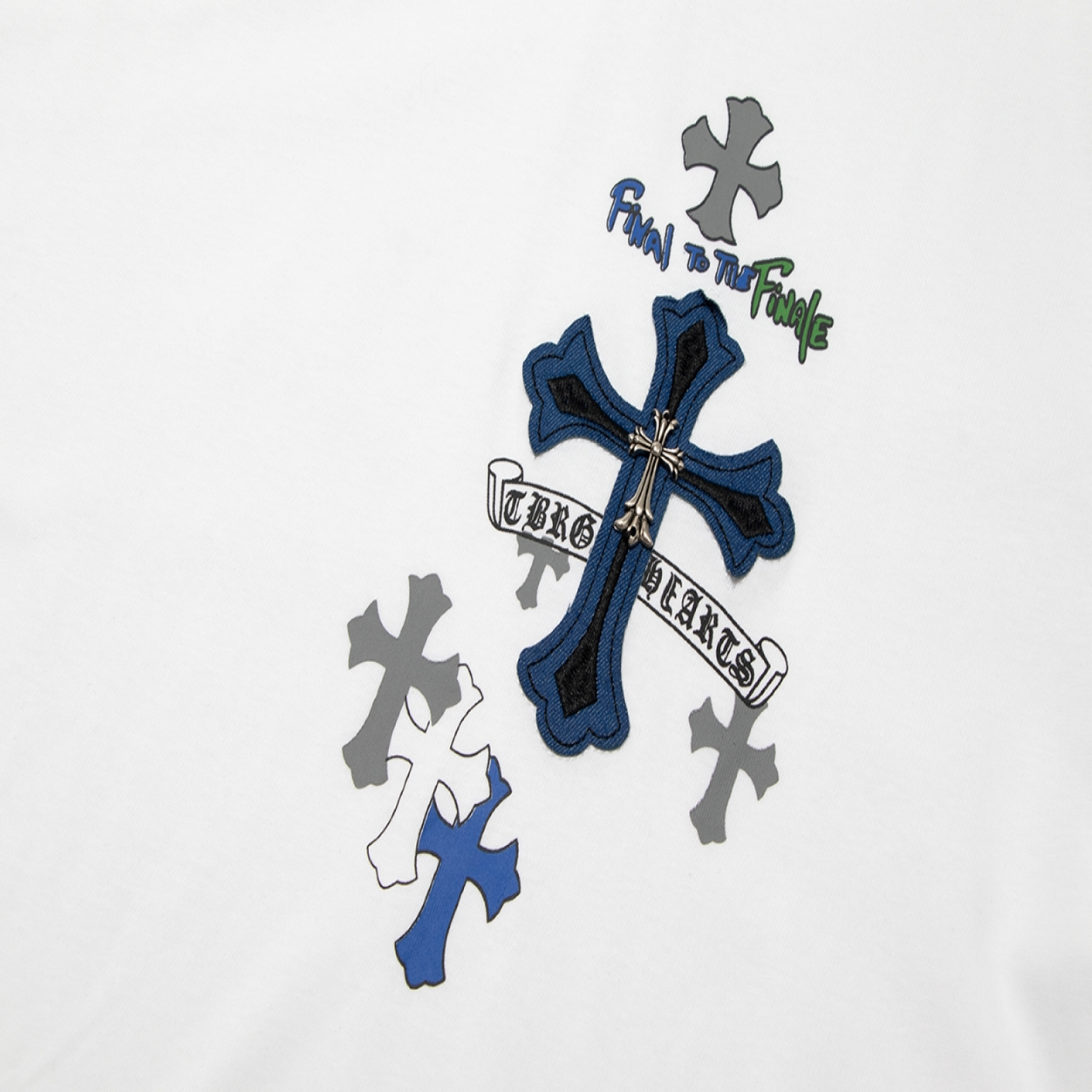 Krome Hearts Cashmere Cross White