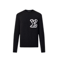 LV Wool Blend Crewneck Black