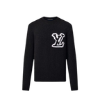 LV Wool Blend Crewneck Black