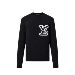 LV Wool Blend Crewneck Black