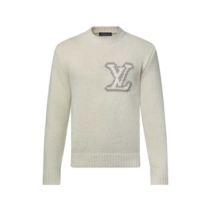 LV Wool Blend Crewneck White