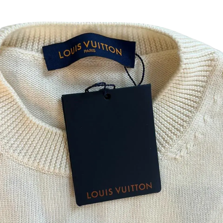 LV Wool Blend Crewneck White